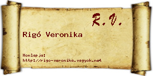 Rigó Veronika névjegykártya