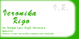 veronika rigo business card